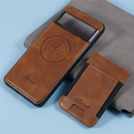 SUTENI H17 For Google Pixel 8 Pro Case Compatible with MagSafe Card Holder Kickstand Phone Cover