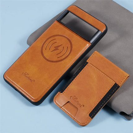 SUTENI H17 For Google Pixel 8 Pro Case Compatible with MagSafe Card Holder Kickstand Phone Cover