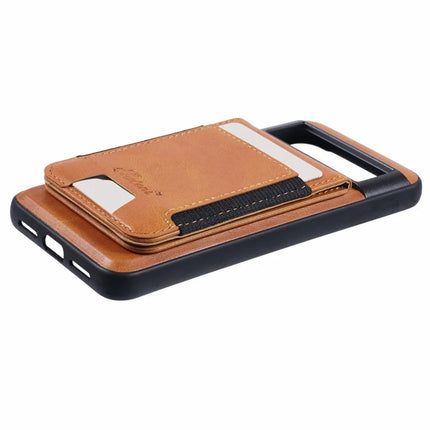 SUTENI H17 For Google Pixel 8 Case Compatible with MagSafe Card Holder Kickstand Phone Cover