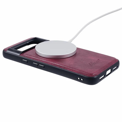 SUTENI H17 For Google Pixel 8 Case Compatible with MagSafe Card Holder Kickstand Phone Cover