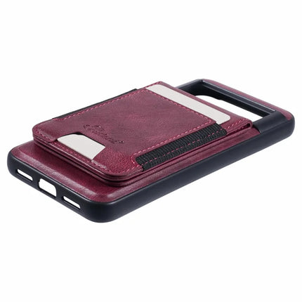 SUTENI H17 For Google Pixel 8 Case Compatible with MagSafe Card Holder Kickstand Phone Cover