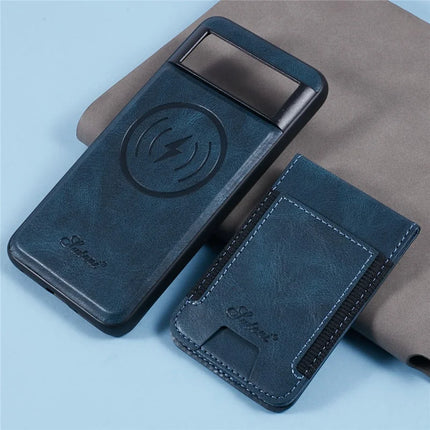 SUTENI H17 For Google Pixel 8 Case Compatible with MagSafe Card Holder Kickstand Phone Cover