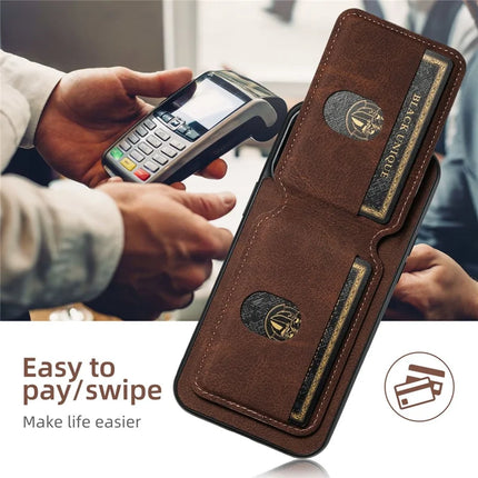 SUTENI H02 For Google Pixel 8a Case Card Slots Kickstand Litchi Texture Leather+TPU Cover