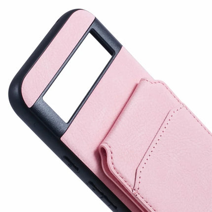 SUTENI H02 For Google Pixel 8a Case Card Slots Kickstand Litchi Texture Leather+TPU Cover