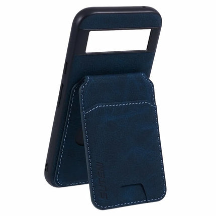 SUTENI H02 For Google Pixel 8a Case Card Slots Kickstand Litchi Texture Leather+TPU Cover