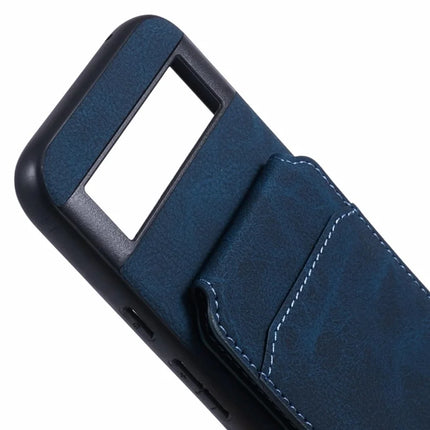 SUTENI H02 For Google Pixel 8a Case Card Slots Kickstand Litchi Texture Leather+TPU Cover
