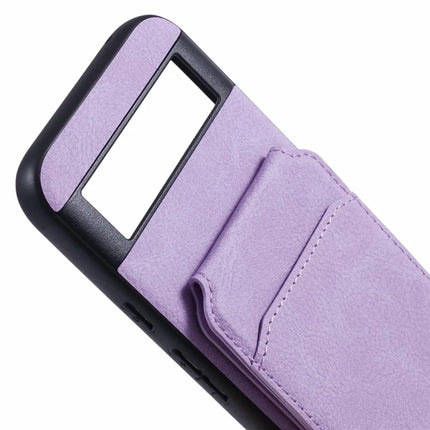 SUTENI H02 For Google Pixel 8a Case Card Slots Kickstand Litchi Texture Leather+TPU Cover