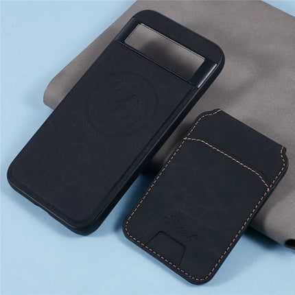 SUTENI H16 For Google Pixel 8a Case Compatible with MagSafe Kickstand Phone Cover Detachable Card Holder