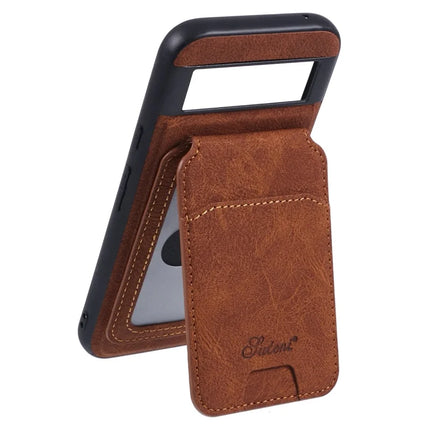 SUTENI H16 For Google Pixel 8a Case Compatible with MagSafe Kickstand Phone Cover Detachable Card Holder