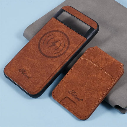 SUTENI H16 For Google Pixel 8a Case Compatible with MagSafe Kickstand Phone Cover Detachable Card Holder