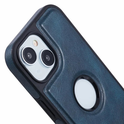 SUTENI G2 For iPhone 14 Magnetic Case Leather Phone Back Cover Waxy Texture Kickstand