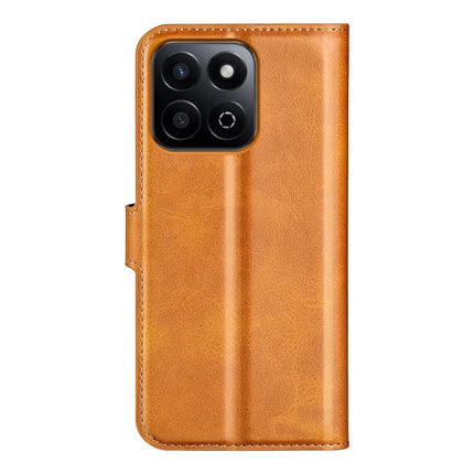 For Honor 200 Smart 5G / X7c 4G Stand Case Anti-Scratch Calf Texture Leather Phone Cover