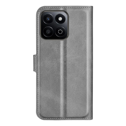 For Honor 200 Smart 5G / X7c 4G Stand Case Anti-Scratch Calf Texture Leather Phone Cover