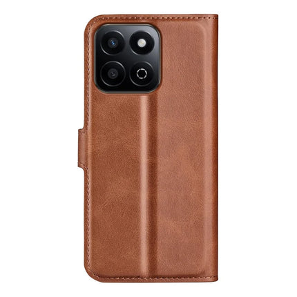 For Honor 200 Smart 5G / X7c 4G Stand Case Anti-Scratch Calf Texture Leather Phone Cover
