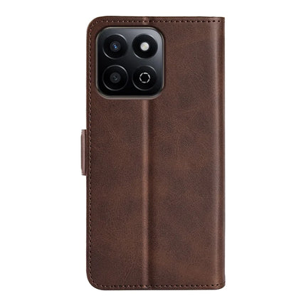 For Honor 200 Smart 5G / X7c 4G Stand Case Calf Texture Leather Wallet Phone Cover