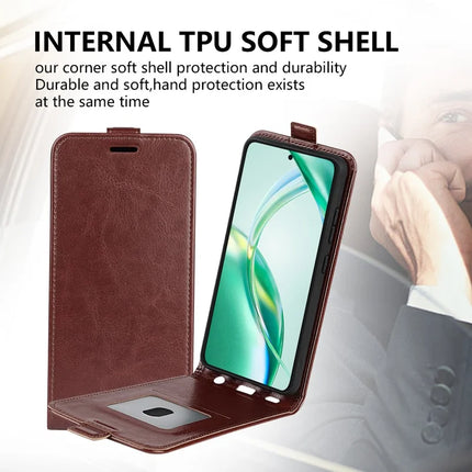 For Honor 200 Smart 5G / X7c 4G Case with Card Slots Vertical Flip Leather Phone Cover