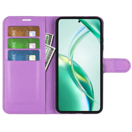 For Honor 200 Smart 5G / X7c 4G Case Litchi Texture Shockproof Leather Wallet Phone Cover