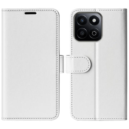 For Honor 200 Smart 5G / X7c 4G Wallet Case Crazy Horse Texture Stand Leather Phone Cover - White