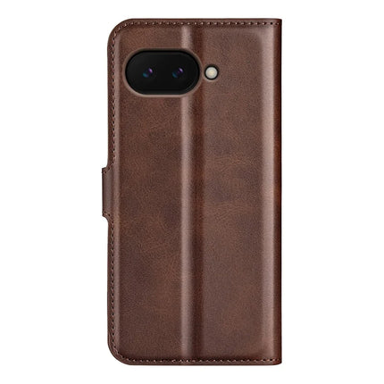 For Google Pixel 9a Stand Case Anti-Scratch Calf Texture Leather Phone Cover