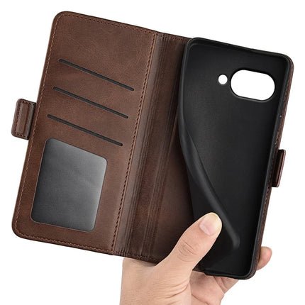 For Google Pixel 9a Stand Case Calf Texture Leather Wallet Phone Cover