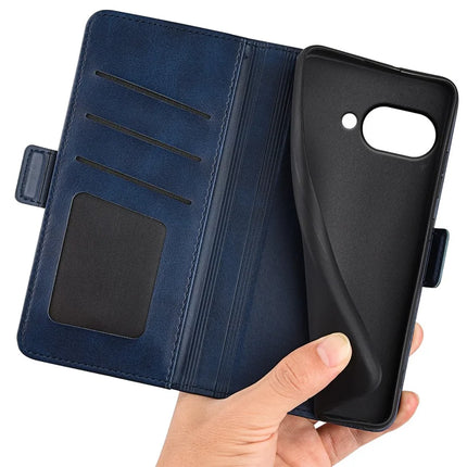 For Google Pixel 9a Stand Case Calf Texture Leather Wallet Phone Cover