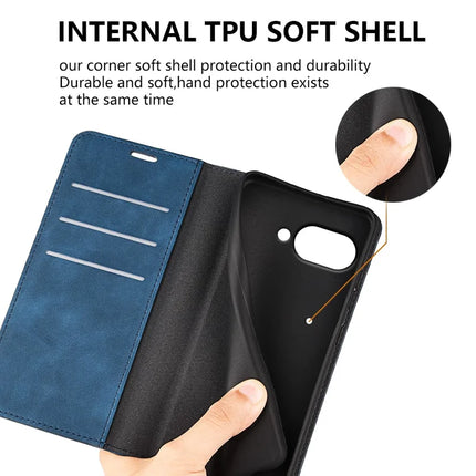 For Google Pixel 9a Case Skin-Touch Leather Wallet Phone Cover