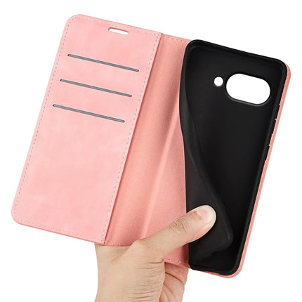 For Google Pixel 9a Case Skin-Touch Leather Wallet Phone Cover