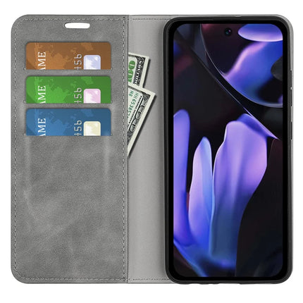 For Google Pixel 9a Case Skin-Touch Leather Wallet Phone Cover