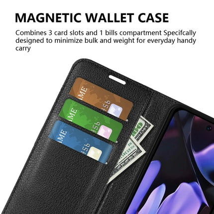 For Google Pixel 9a Case Litchi Texture Shockproof Leather Wallet Phone Cover