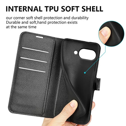 For Google Pixel 9a Case Litchi Texture Shockproof Leather Wallet Phone Cover
