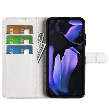 For Google Pixel 9a Case Litchi Texture Shockproof Leather Wallet Phone Cover