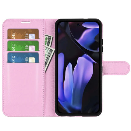 For Google Pixel 9a Case Litchi Texture Shockproof Leather Wallet Phone Cover