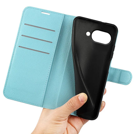 For Google Pixel 9a Case Litchi Texture Shockproof Leather Wallet Phone Cover