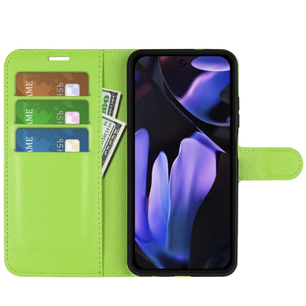 For Google Pixel 9a Case Litchi Texture Shockproof Leather Wallet Phone Cover