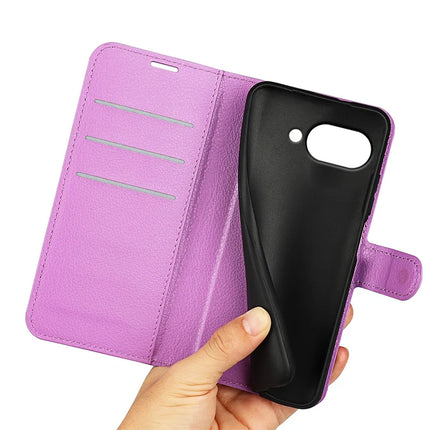 For Google Pixel 9a Case Litchi Texture Shockproof Leather Wallet Phone Cover