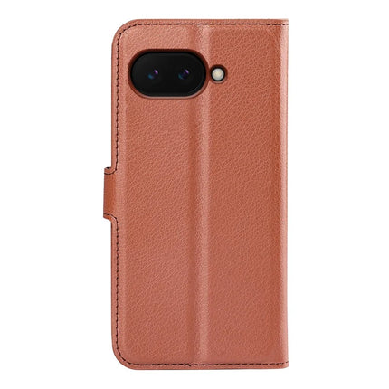 For Google Pixel 9a Case Litchi Texture Shockproof Leather Wallet Phone Cover