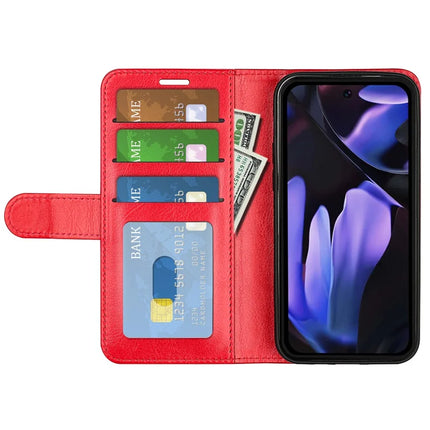 For Google Pixel 9a Wallet Case Crazy Horse Texture Stand Leather Phone Cover