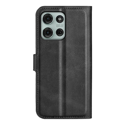 For Motorola Moto G75 5G Stand Case Anti-Scratch Calf Texture Leather Phone Cover