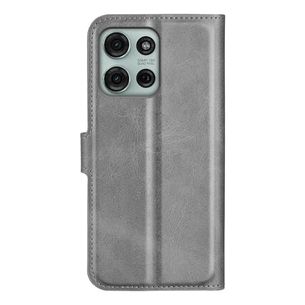 For Motorola Moto G75 5G Stand Case Anti-Scratch Calf Texture Leather Phone Cover