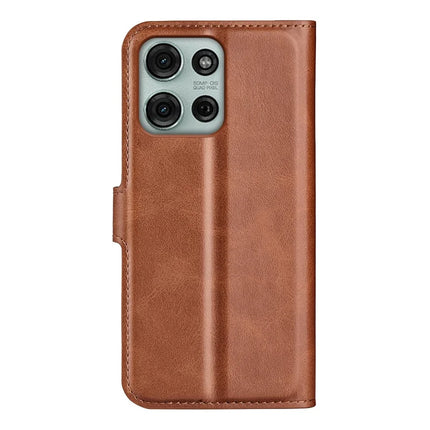 For Motorola Moto G75 5G Stand Case Anti-Scratch Calf Texture Leather Phone Cover