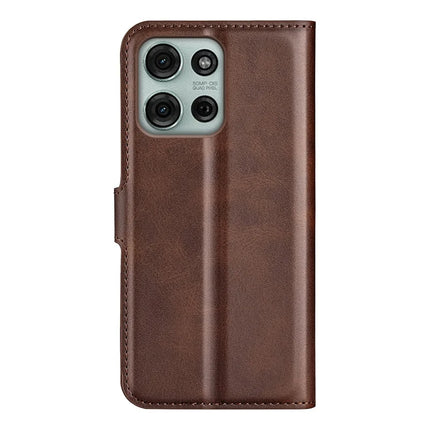 For Motorola Moto G75 5G Stand Case Anti-Scratch Calf Texture Leather Phone Cover