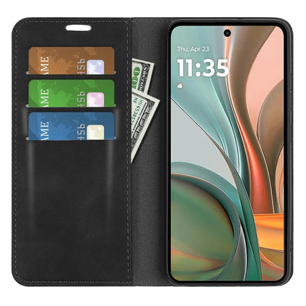 For Motorola Moto G75 5G Case Skin-Touch Leather Wallet Phone Cover