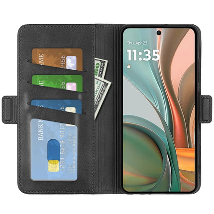 For Motorola Moto G75 5G Stand Case Calf Texture Leather Wallet Phone Cover