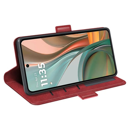 For Motorola Moto G75 5G Stand Case Calf Texture Leather Wallet Phone Cover