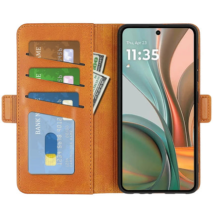 For Motorola Moto G75 5G Stand Case Calf Texture Leather Wallet Phone Cover
