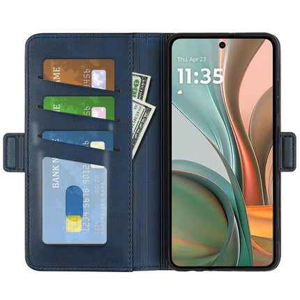 For Motorola Moto G75 5G Stand Case Calf Texture Leather Wallet Phone Cover