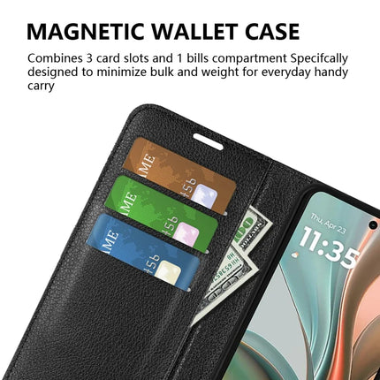 For Motorola Moto G75 5G Case Litchi Texture Shockproof Leather Wallet Phone Cover