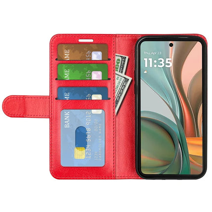 For Motorola Moto G75 5G Wallet Case Crazy Horse Texture Stand Leather Phone Cover