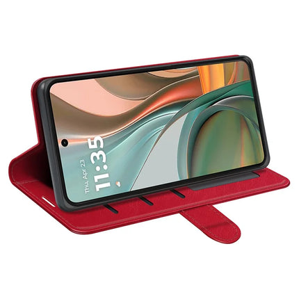 For Motorola Moto G75 5G Wallet Case Crazy Horse Texture Stand Leather Phone Cover