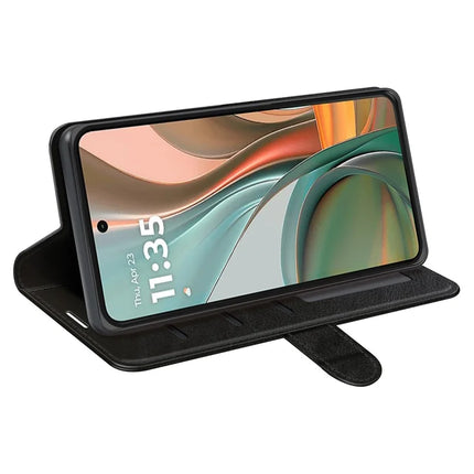 For Motorola Moto G75 5G Wallet Case Crazy Horse Texture Stand Leather Phone Cover